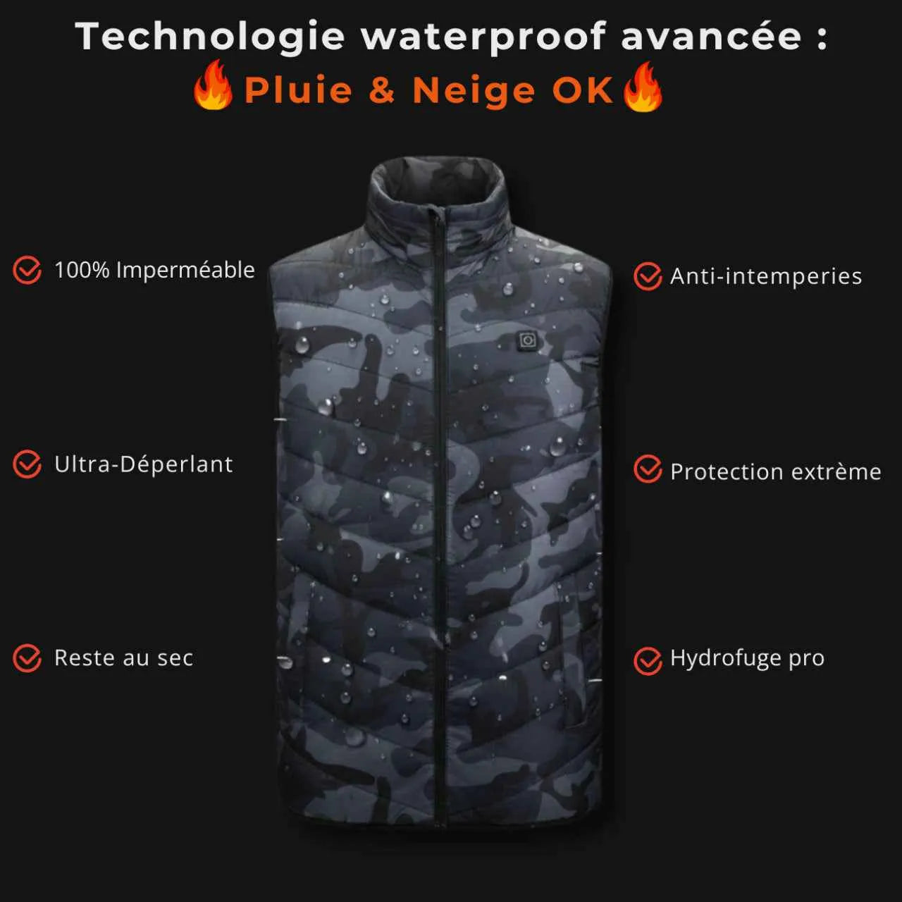 Heated Vest in Camouflage | TrekWard