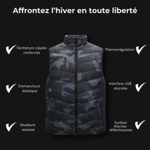 Heated Vest in Camouflage | TrekWard