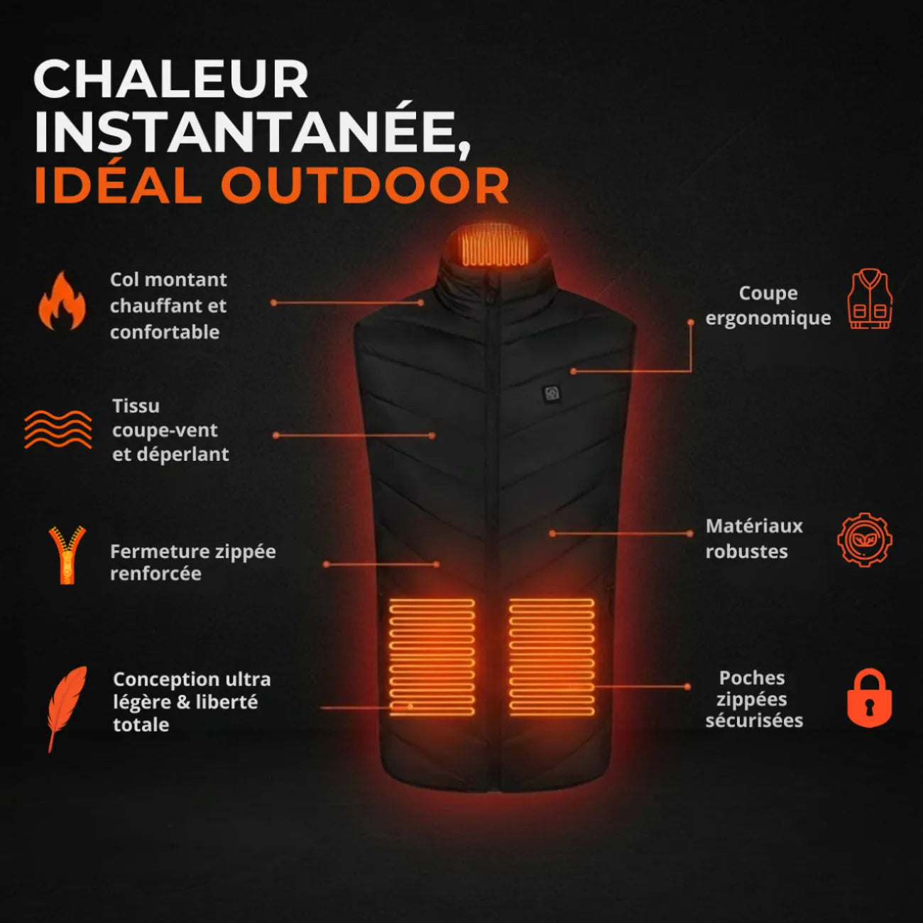 Heated Vest with Battery | TrekWard