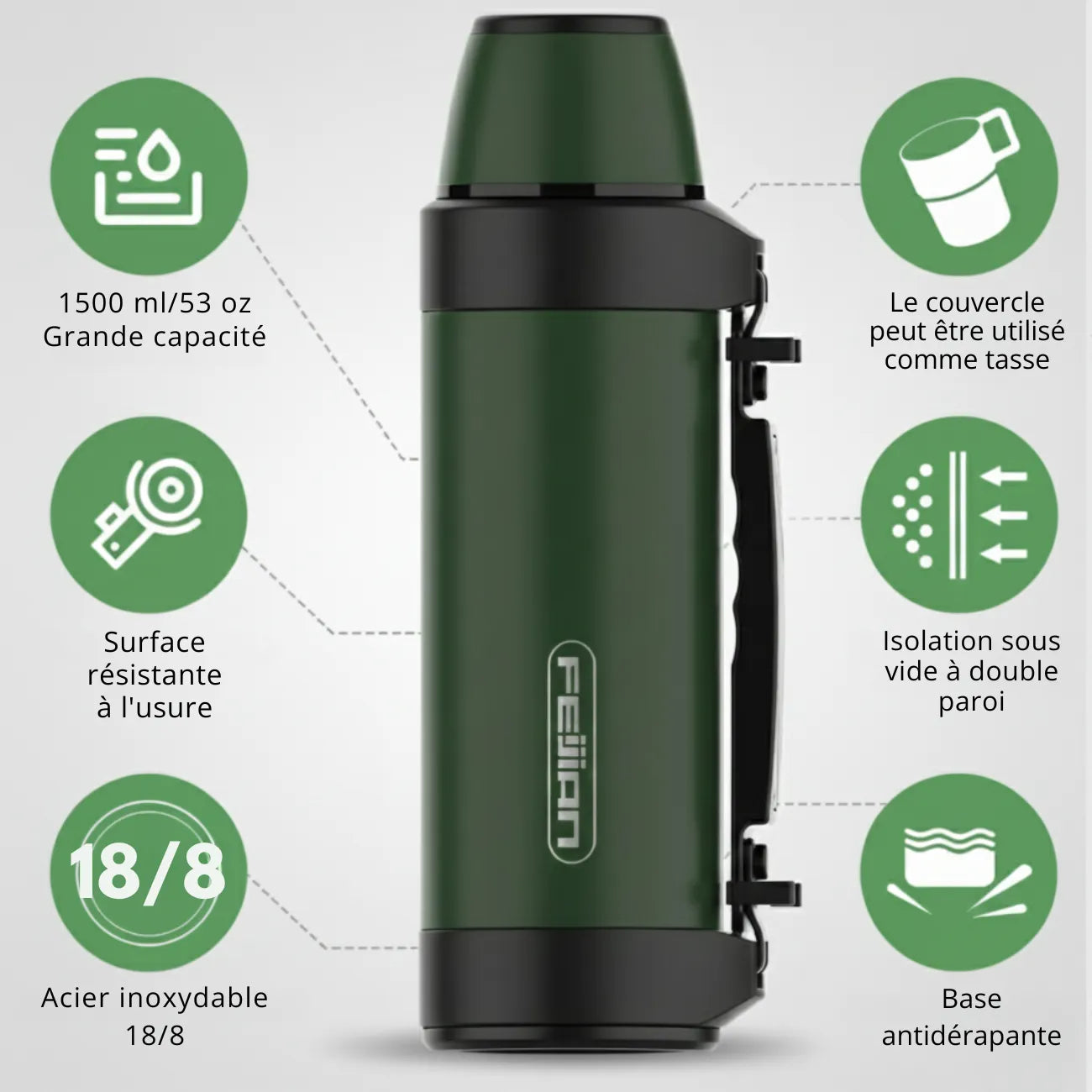 Large Hiking Water Bottle | TrekWard