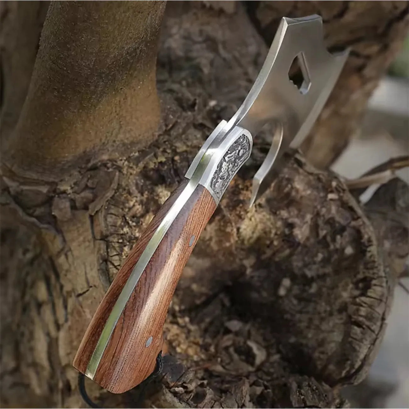 Survival Axe with Wooden Handle | TrekWard