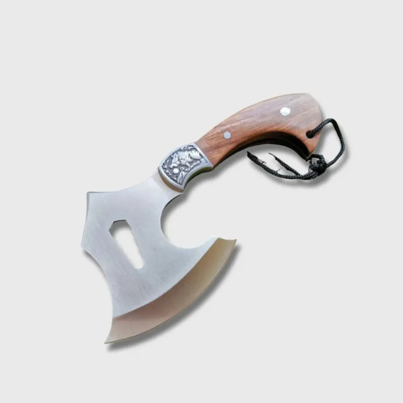 Survival Axe with Wooden Handle