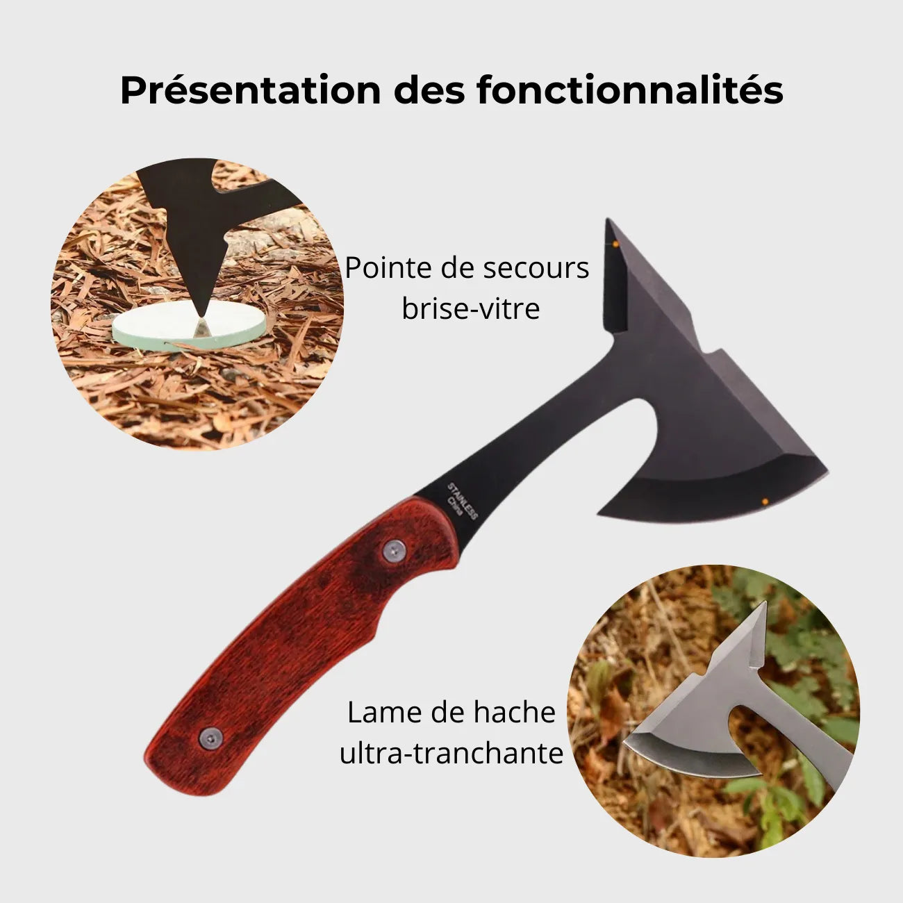 Survival Hatchet in EdelSteel | TrekWard