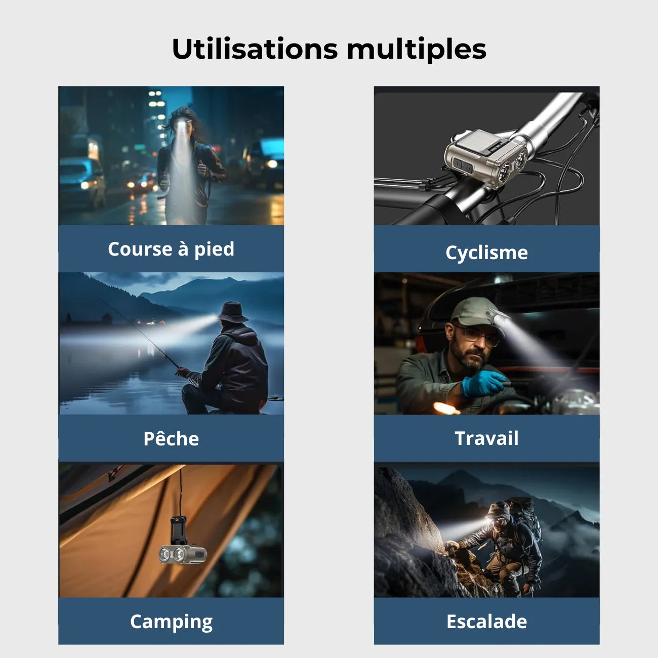 LED Hiking Headlamp with Sensor | TrekWard