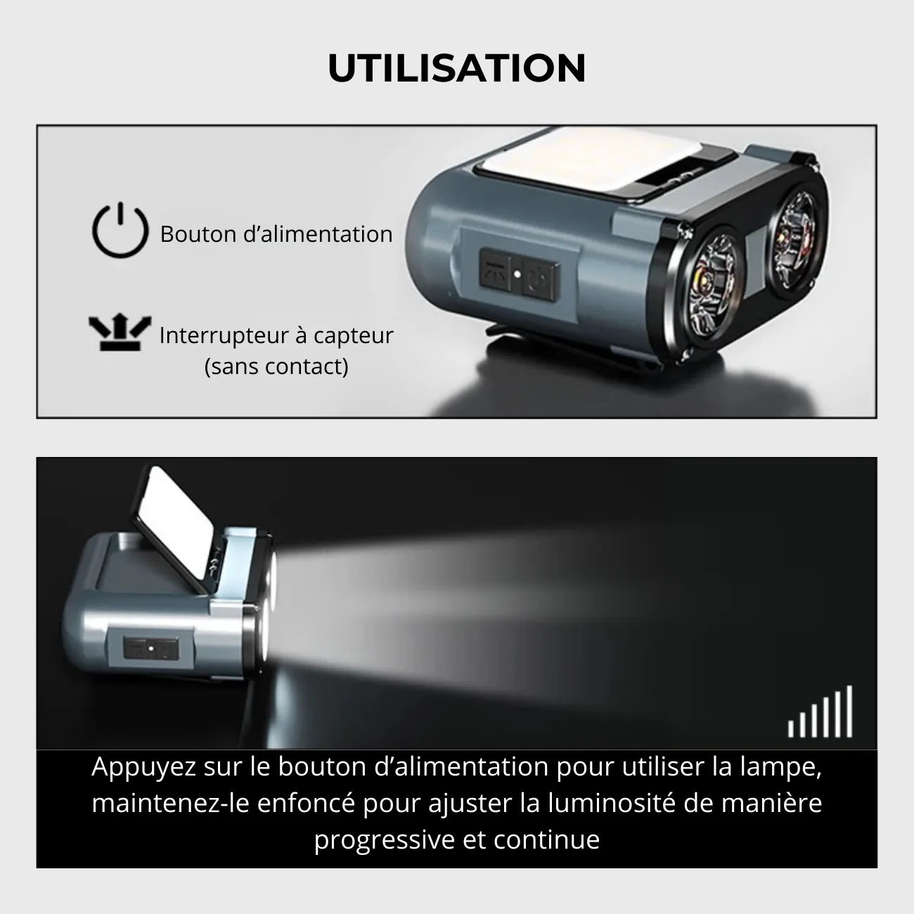 LED Hiking Headlamp with Sensor | TrekWard