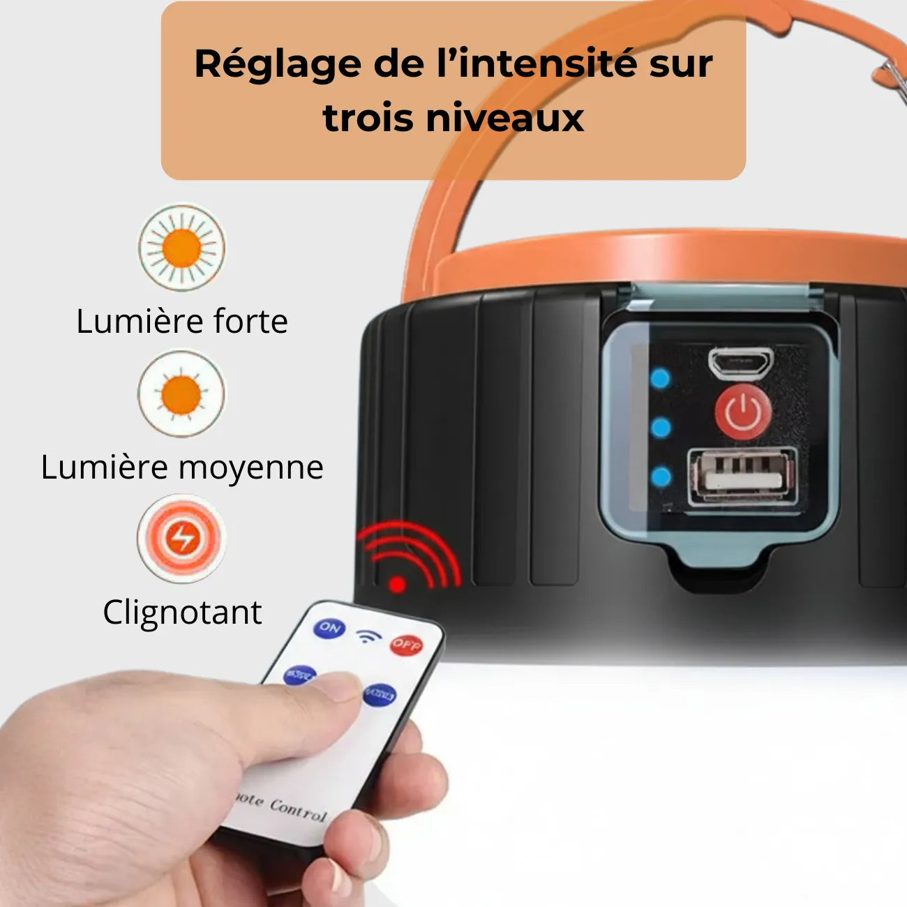 Solar USB Camping Lantern | TrekWard