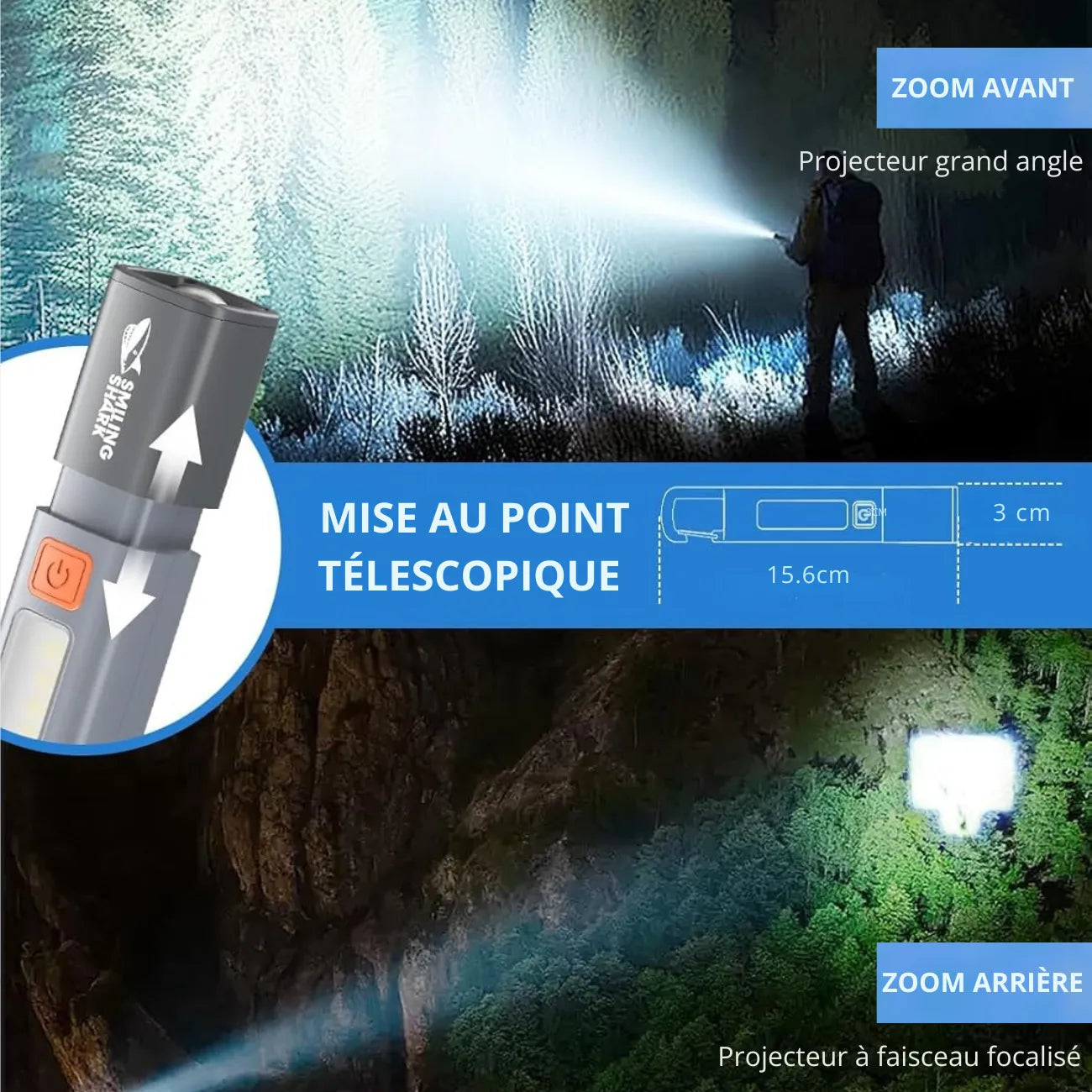 Rechargeable LED Torch | TrekWard