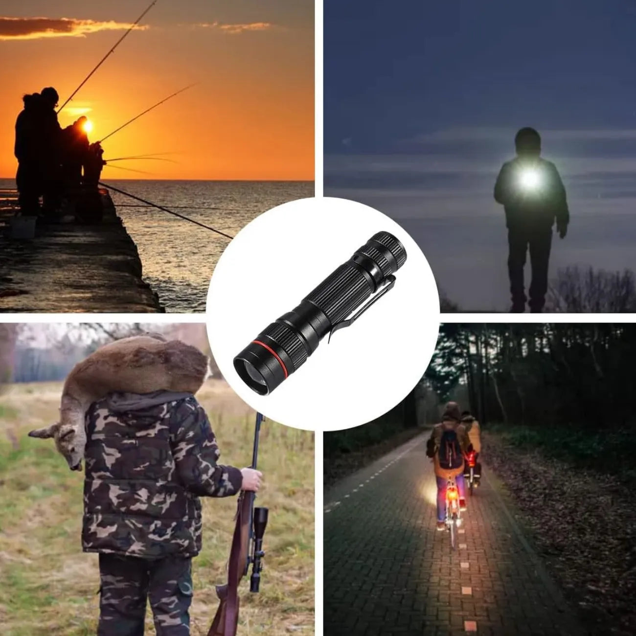 Rechargeable Torch with Zoom | TrekWard