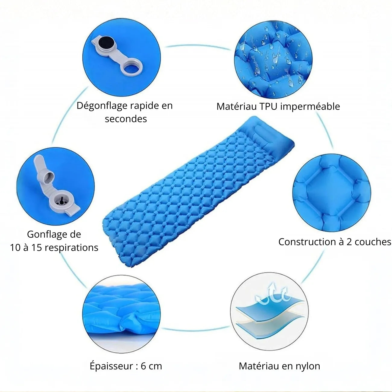 Comfortable Inflatable Camping Mat | TrekWard