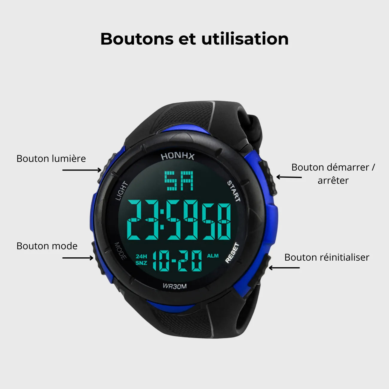 Digital Outdoor Watch Mountain Sport | TrekWard