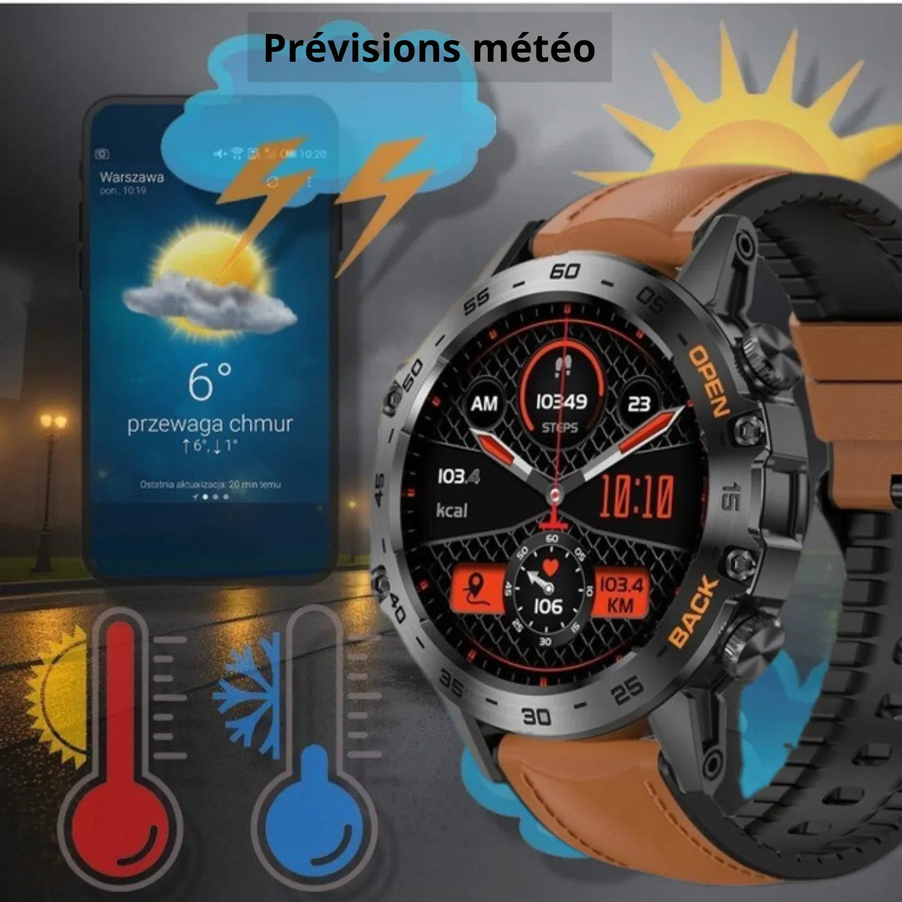 Outdoor Smartwatch with Calling | TrekWard