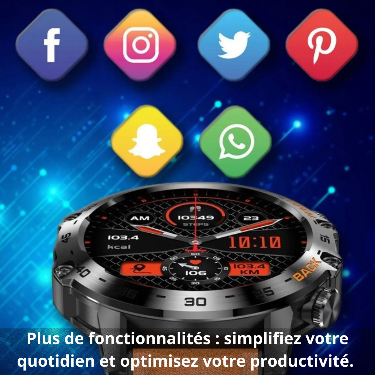 Outdoor Smartwatch with Calling | TrekWard