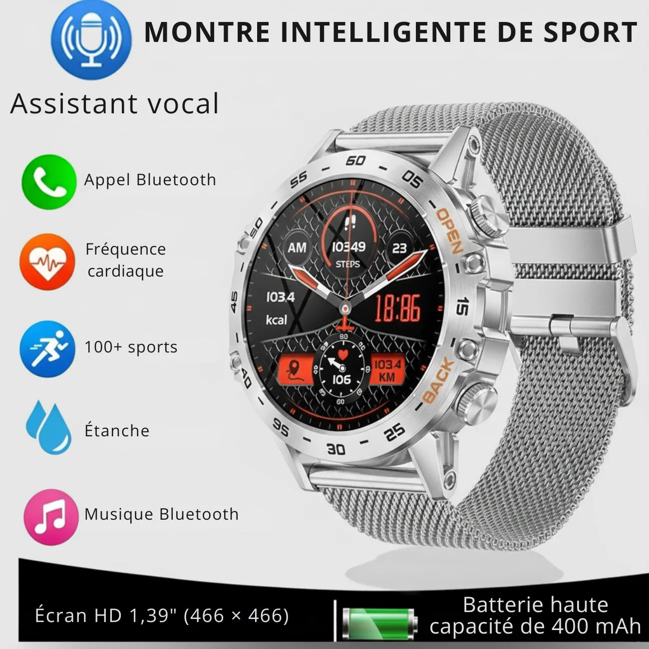 Trekking Smartwatch EdelSteel | TrekWard