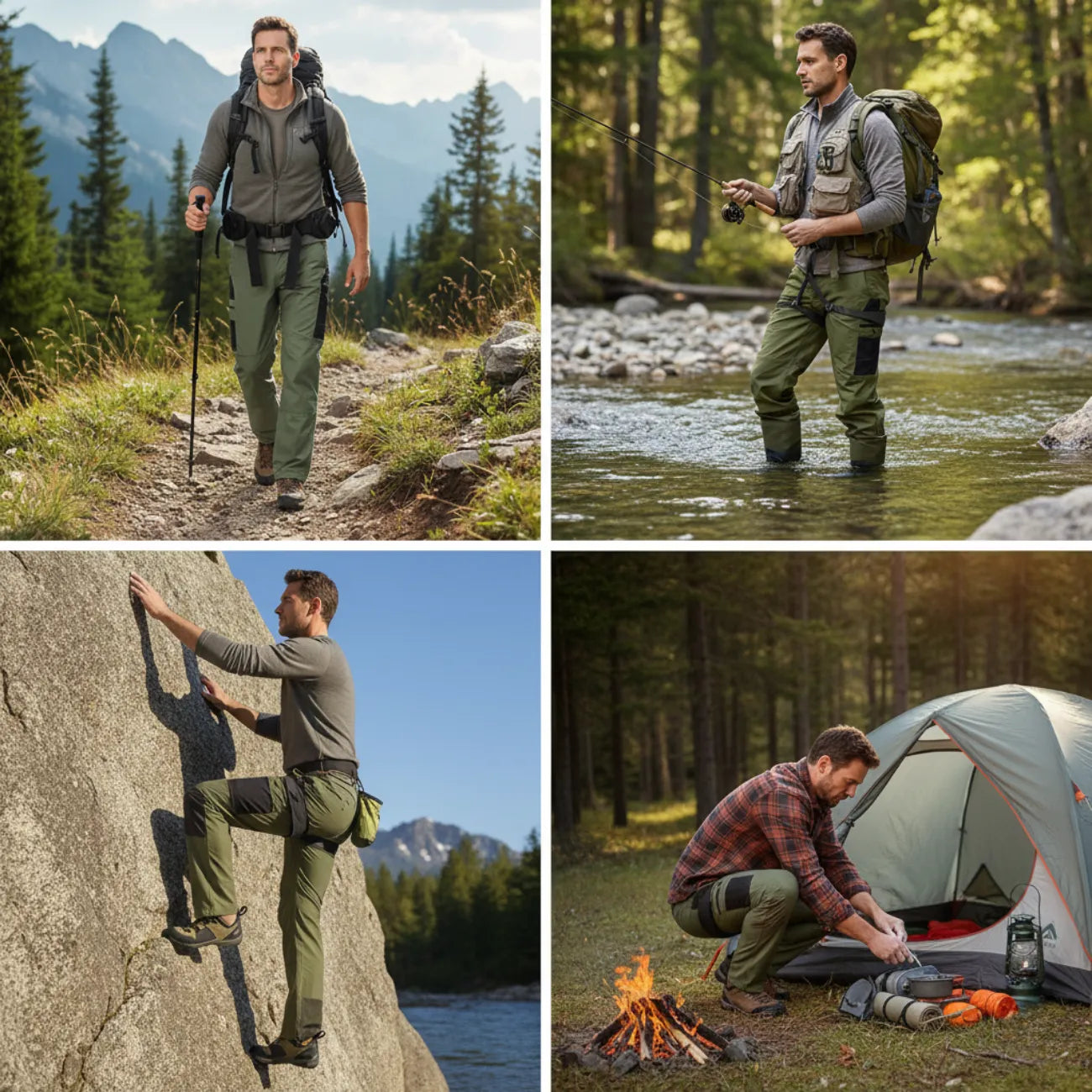 Men's Hiking Pants Viele Pockets | TrekWard