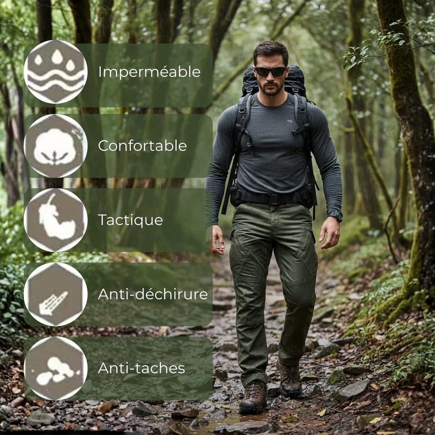 Men's Trekking Pants Tactical | TrekWard