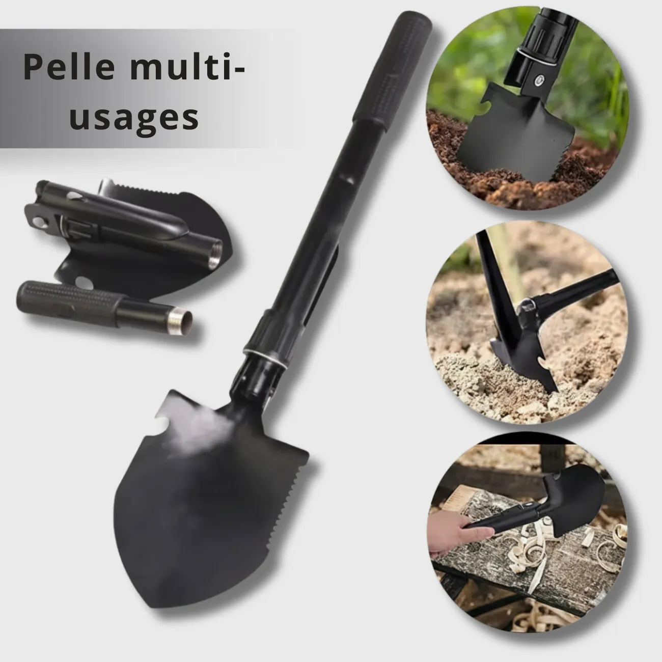 Military Folding Shovel with Pickaxe | TrekWard