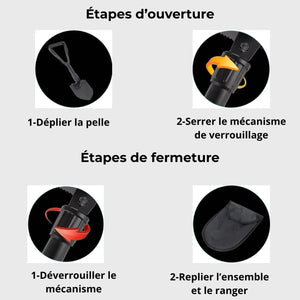 Folding Multi Purpose Shovel | TrekWard