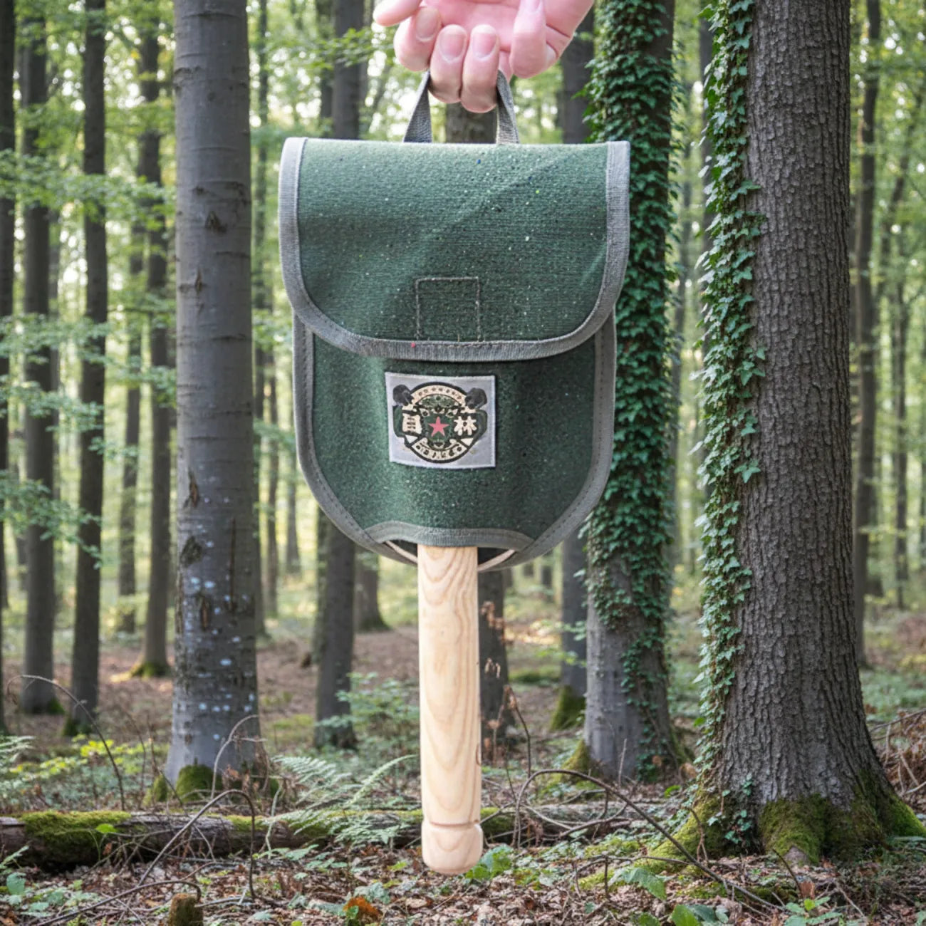 Hiking Folding Shovel with Wooden Handle | TrekWard