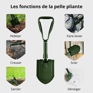 Folding Shovel 4 in 1 Steelblatt | TrekWard