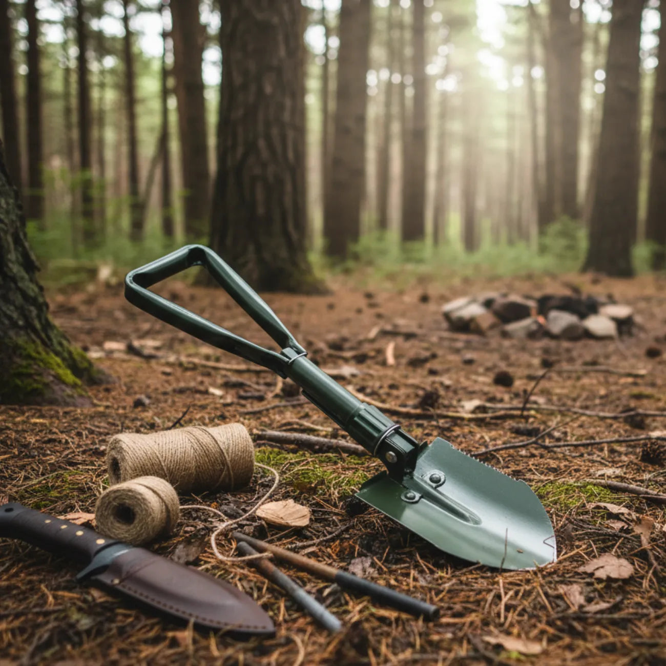 Folding Shovel 4 in 1 Steelblatt | TrekWard