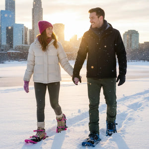 Pink Snowshoes with Heel Lift | TrekWard