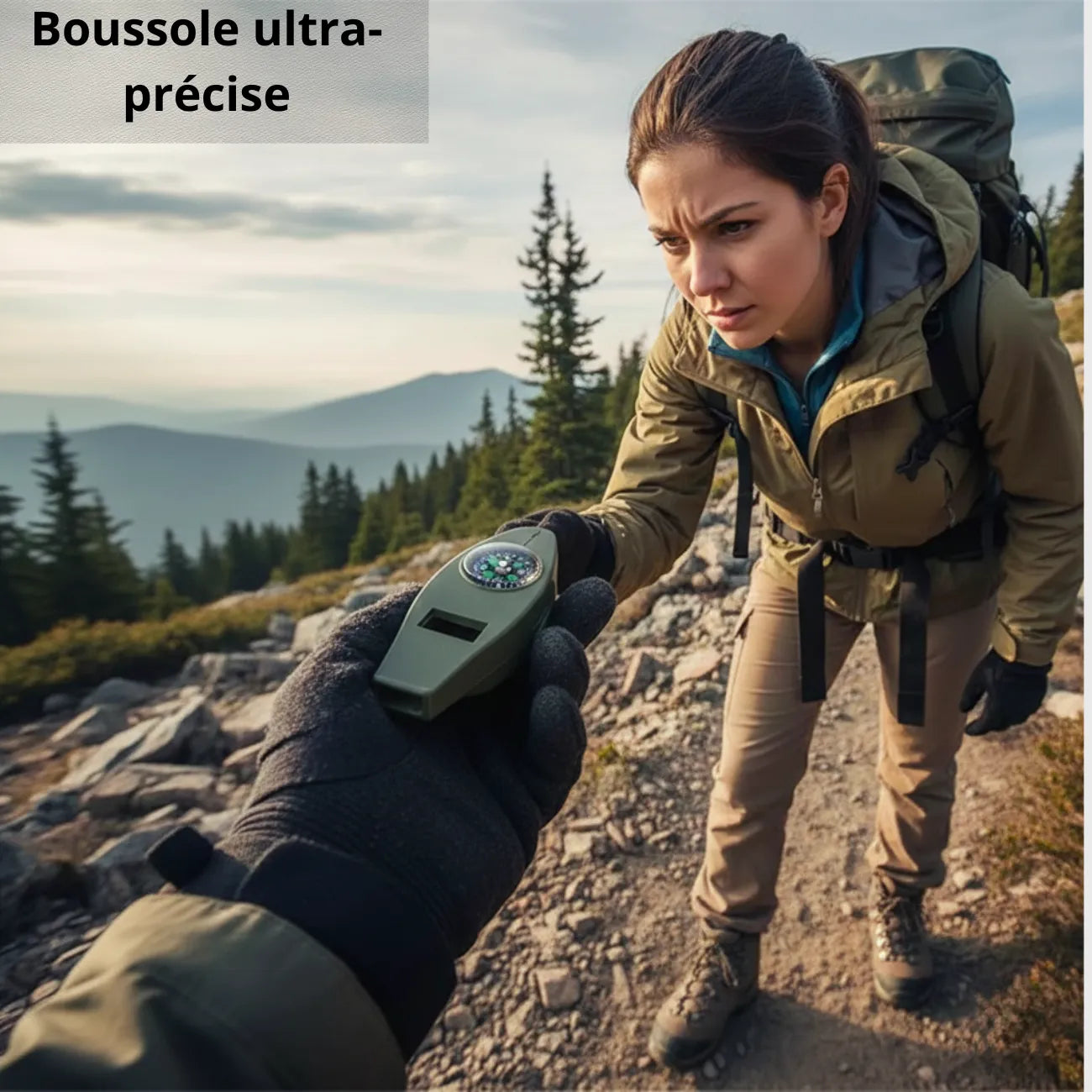 Whistle with Compass 4 in 1 | TrekWard