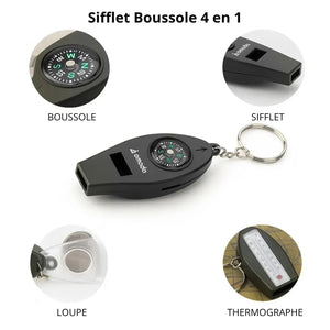 Whistle with Compass 4 in 1 | TrekWard