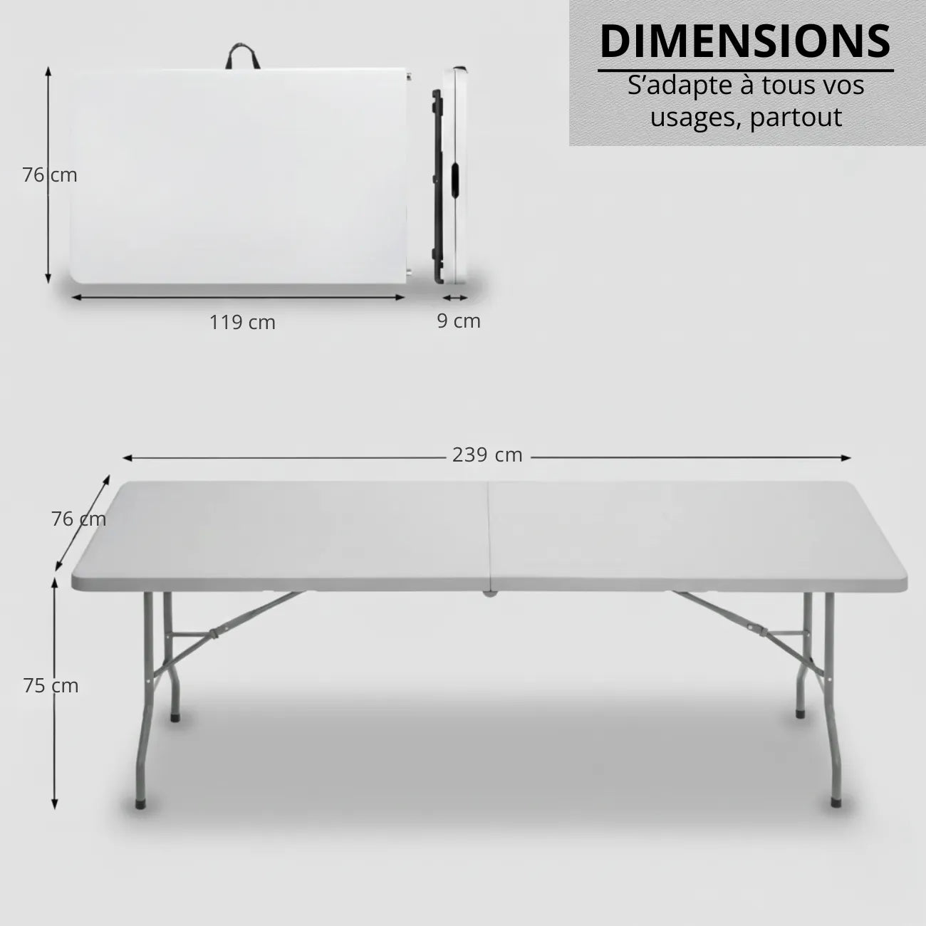 Folding Polymertisch | TrekWard