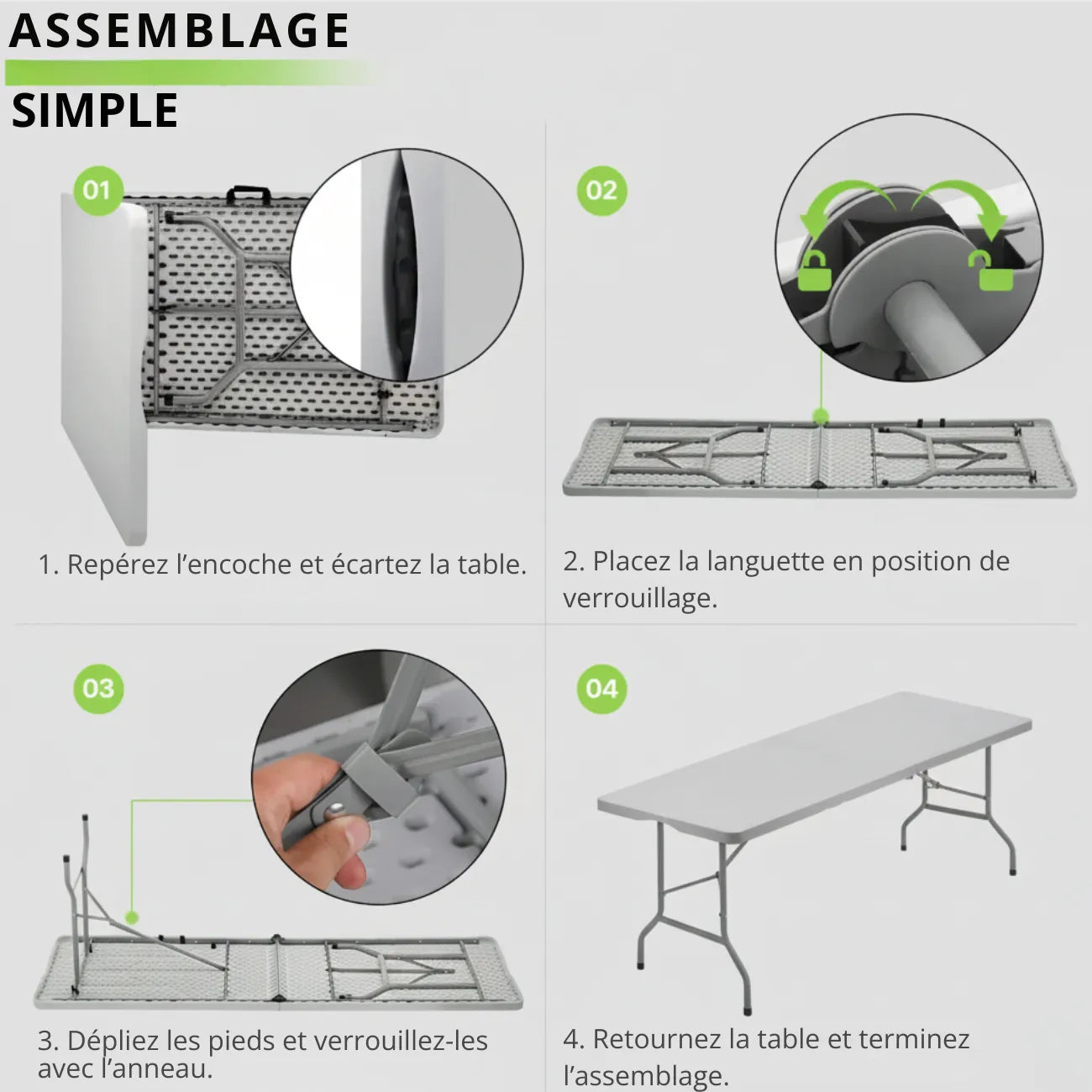 Folding Polymertisch | TrekWard