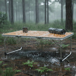 Folding Bamboo Camping Table | TrekWard