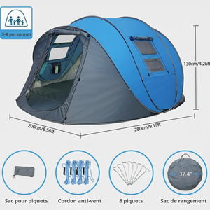Trekking Tent 3 4 Person | TrekWard