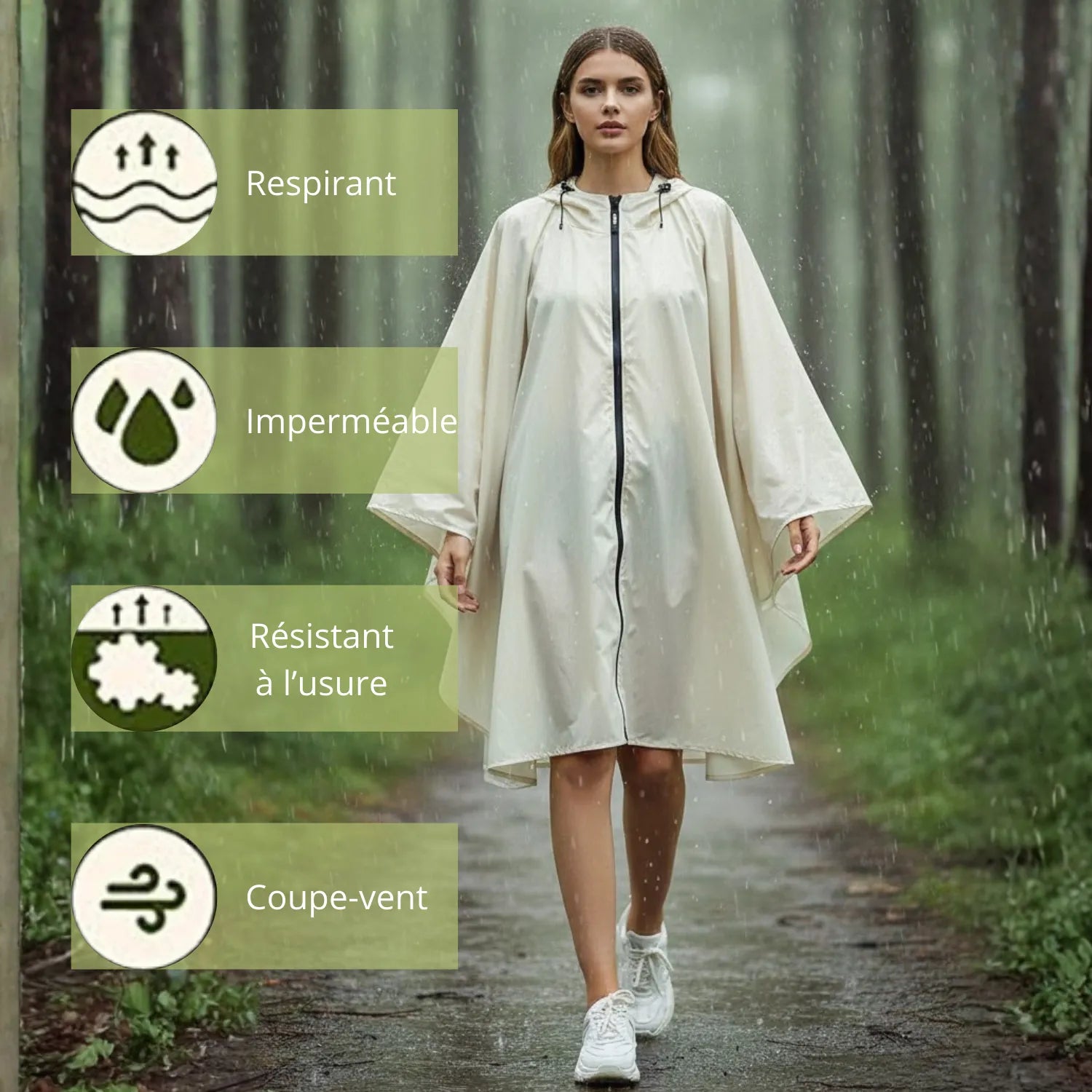 Folding Rain Jacket for Women's | TrekWard