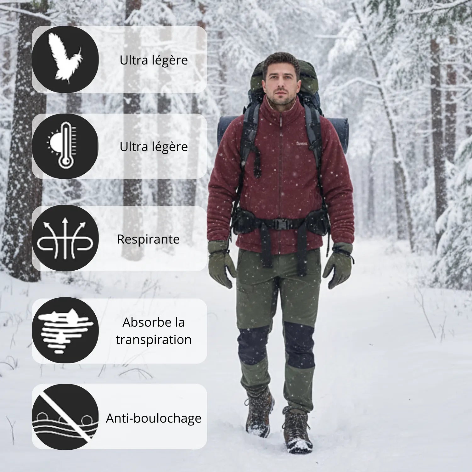 Sport Fleece Bomber Jacket | TrekWard