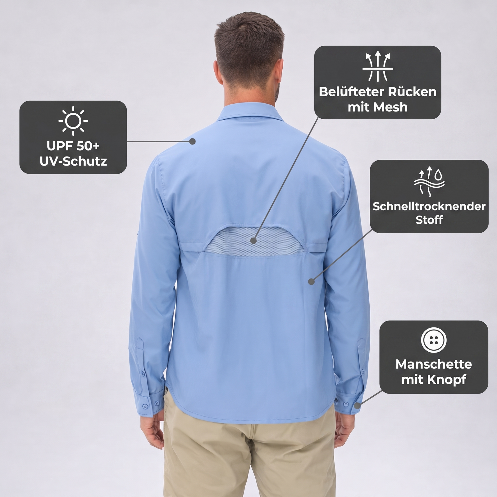 UV Hiking Hemd UPF 50+ | TrekWard