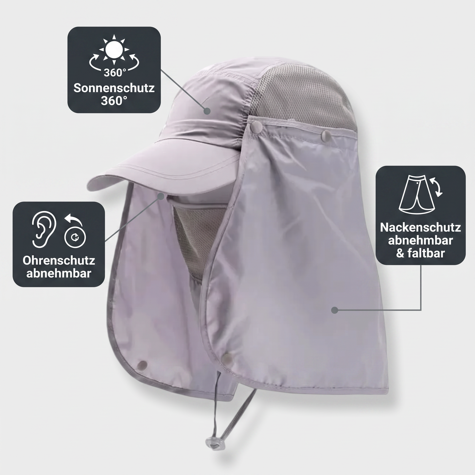 Men's Outdoor Cap Nacken & Ohren | TrekWard