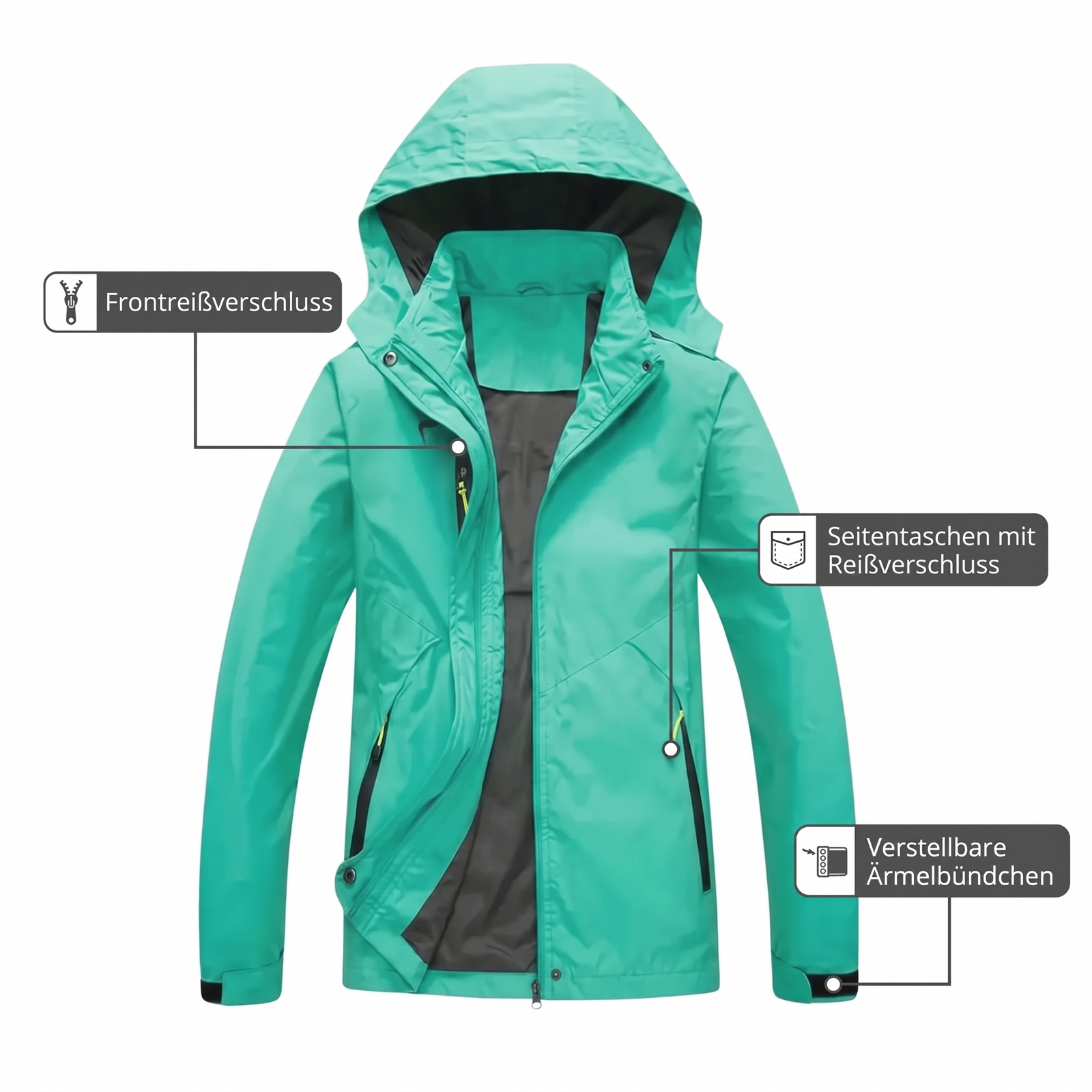 Women's Hiking Jacket Waterproof | TrekWard