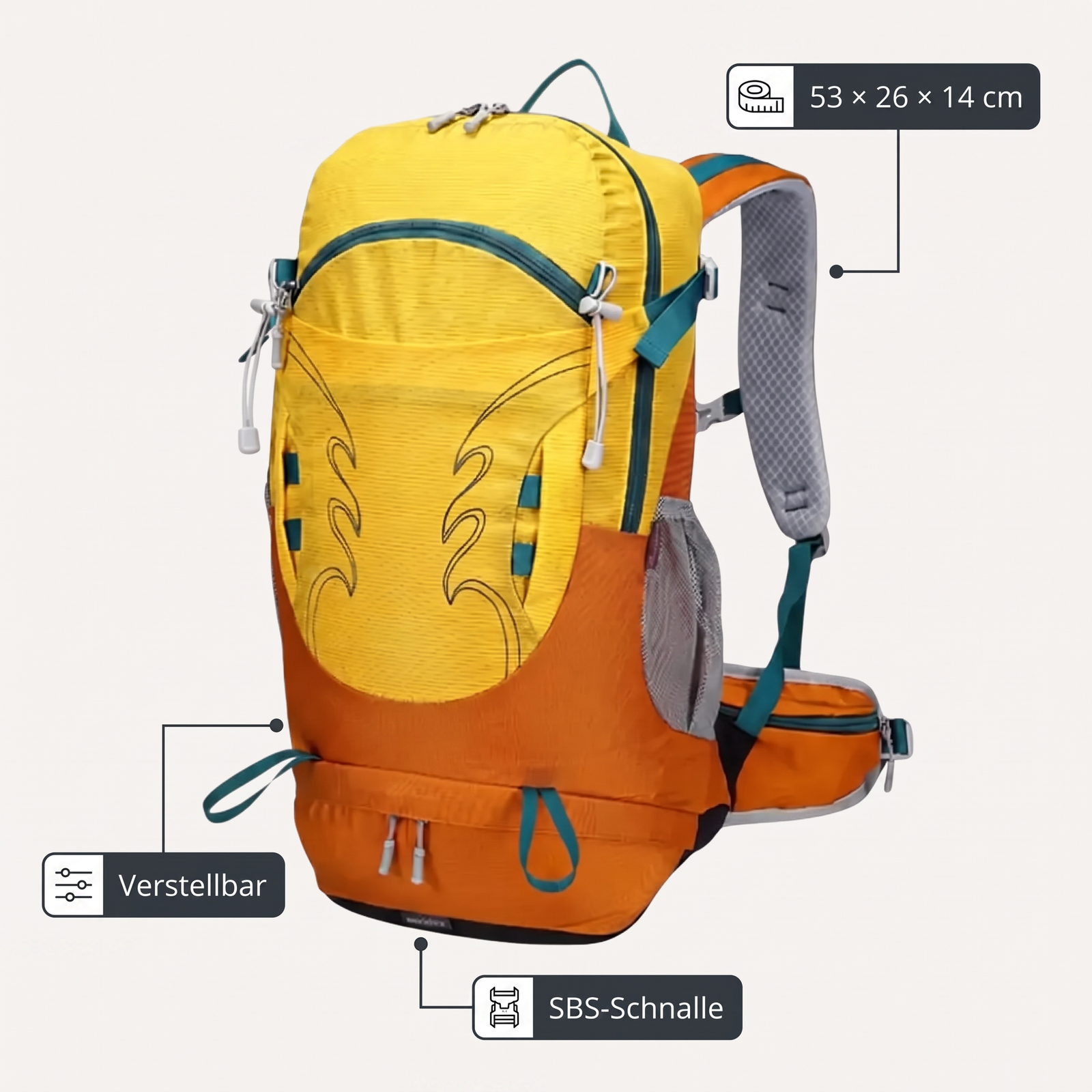 Hiking Backpack 30L for Outdoor | TrekWard