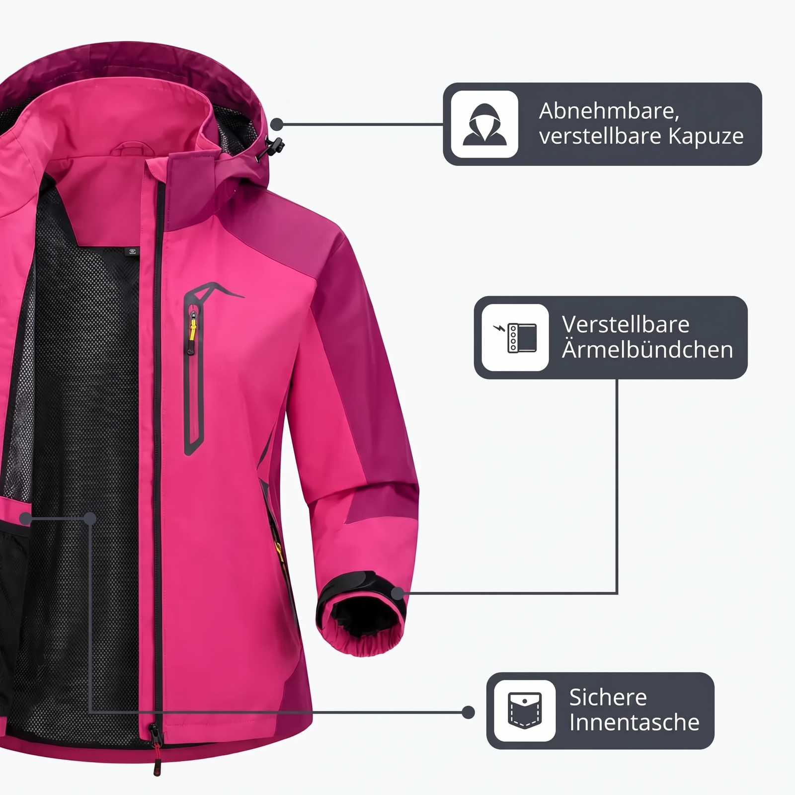 Trekking Rain Jacket Waterproof | TrekWard