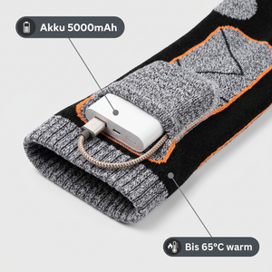Long Heated Hiking Socks with Battery | TrekWard