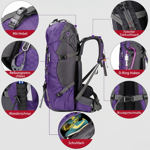 Waterproof Mountain Backpack 60L | TrekWard