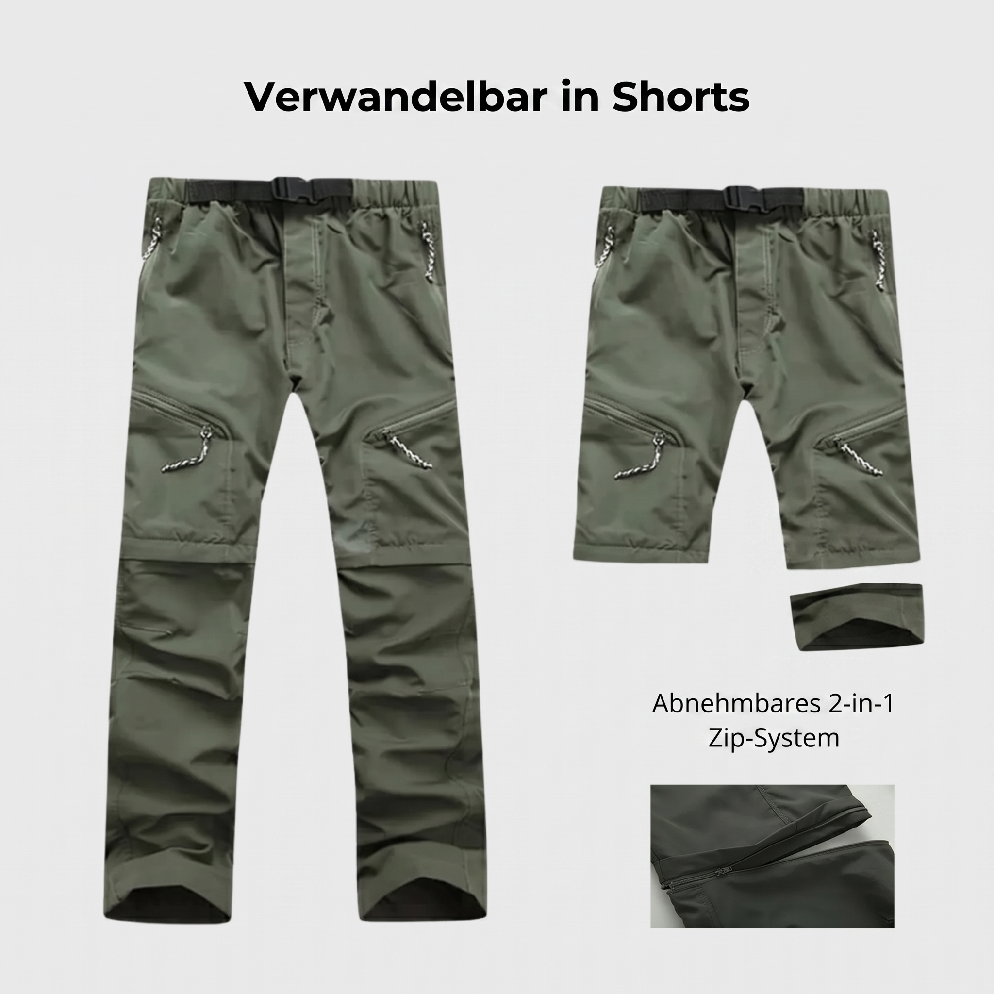 2 in 1 Hiking Pants Zip Off Legs | TrekWard
