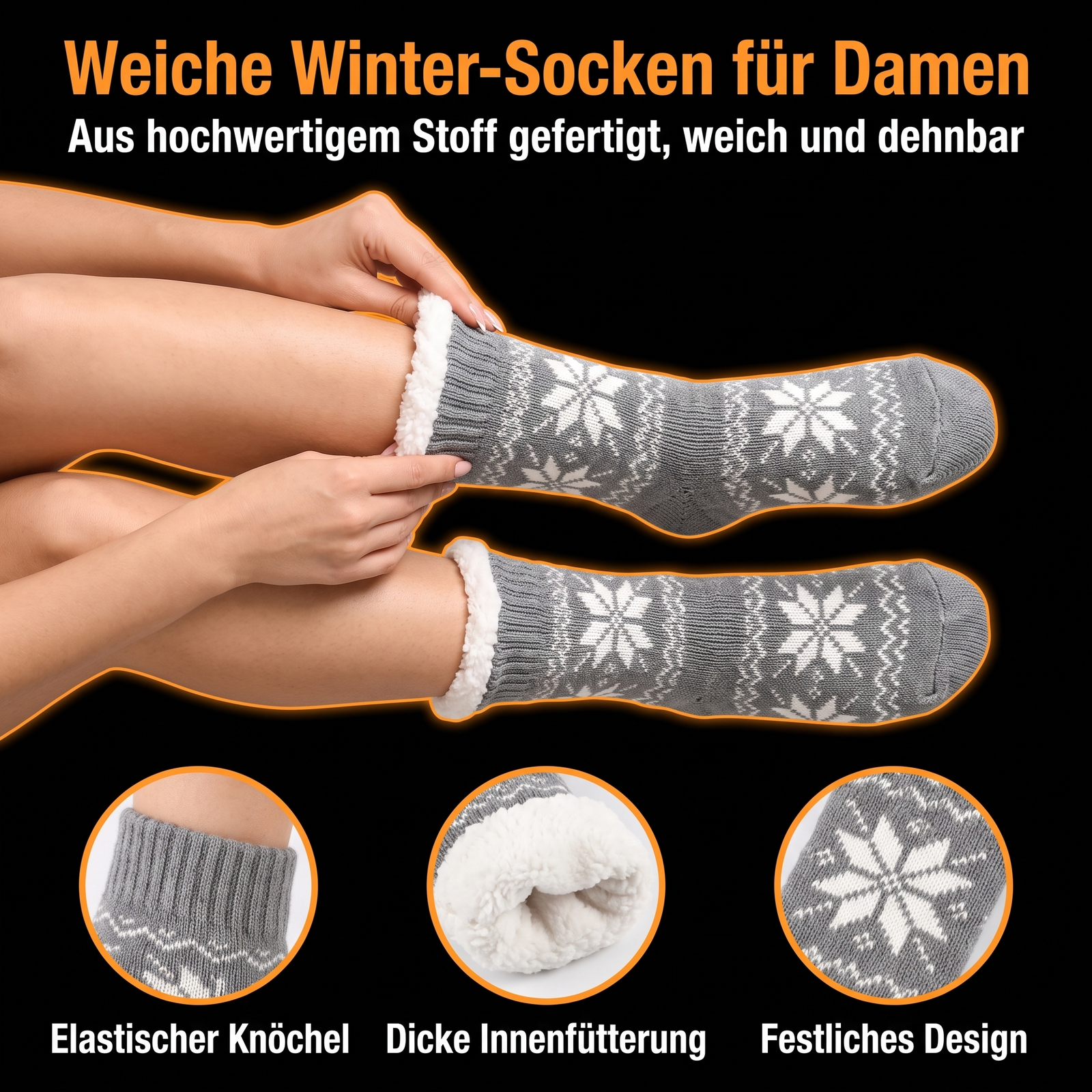 Heated Fleece Hiking Socks | TrekWard