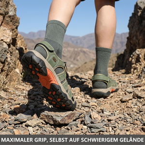 Leather Hiking Sandals with Grip Sole | TrekWard
