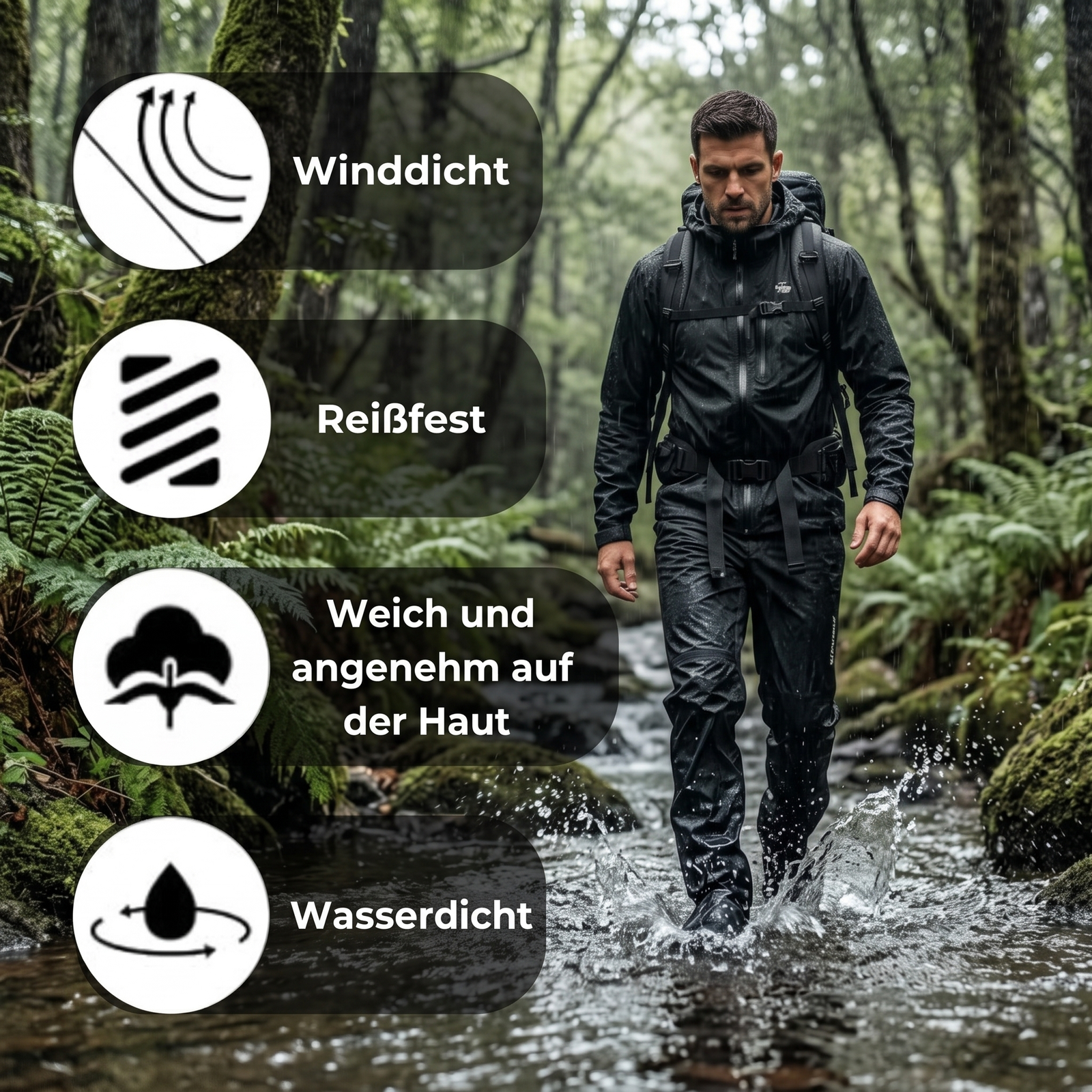 Men's Rain Overpants | TrekWard