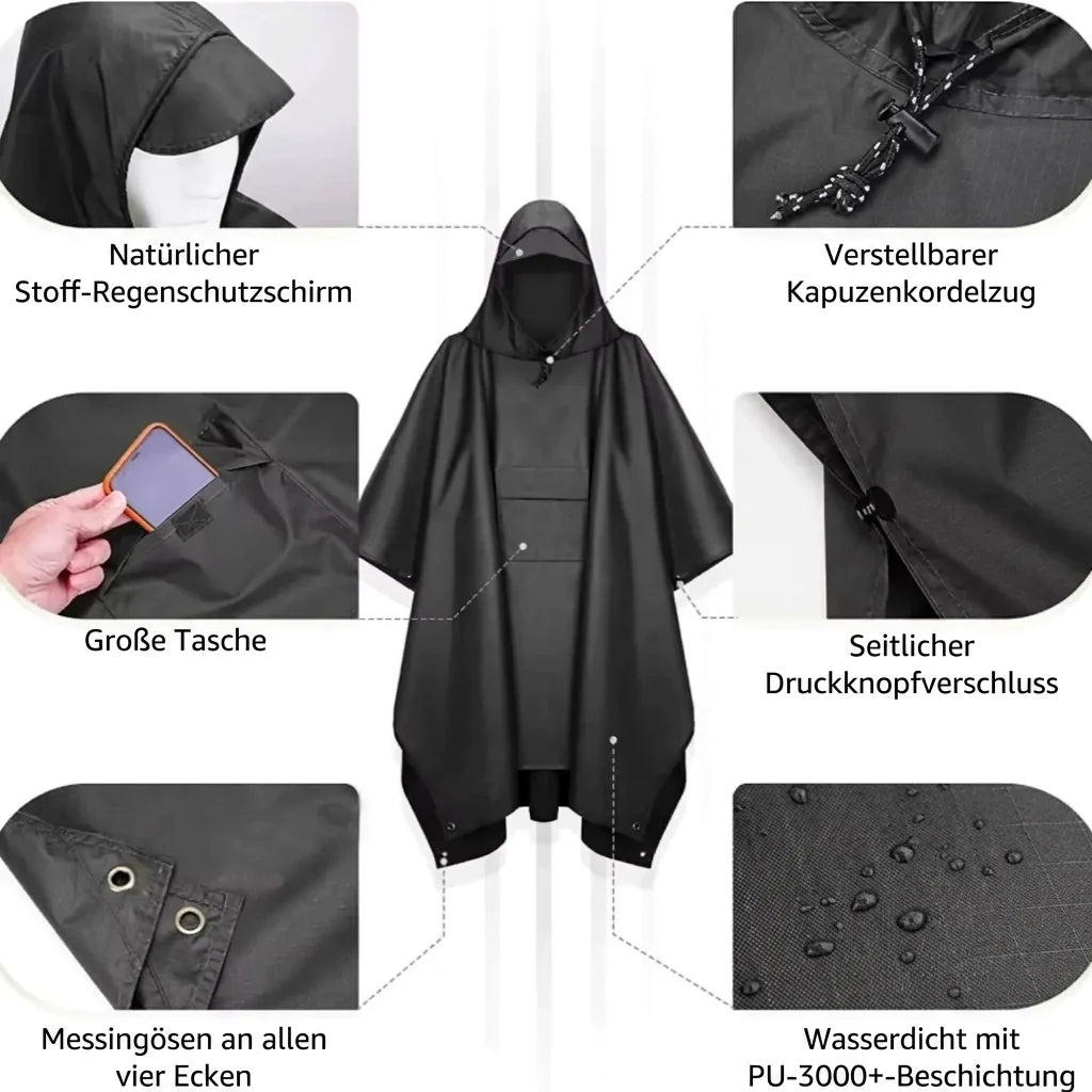 Rain Poncho Waterproof Hiking N | TrekWard