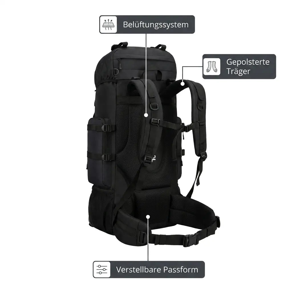 Trekking Backpack 90L Outdoor | TrekWard