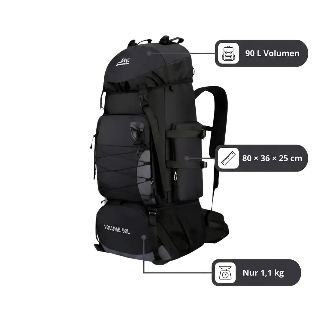 Trekking Backpack 90L Outdoor | TrekWard