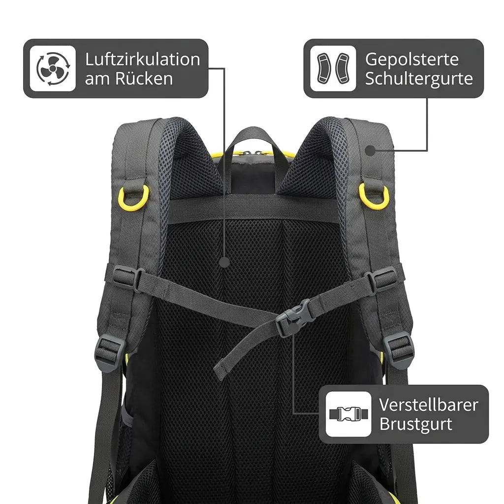 Hiking Backpack 40L Waterproof | TrekWard
