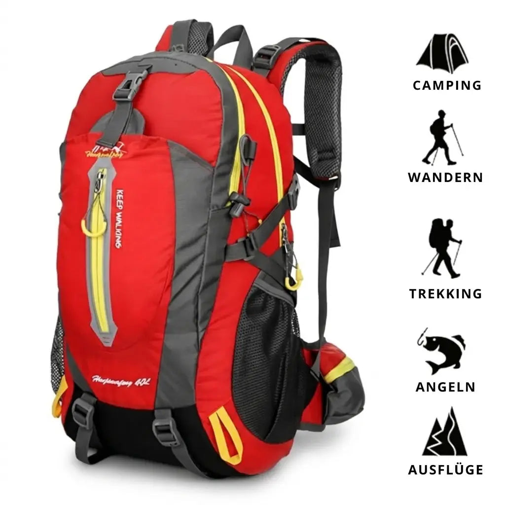 Hiking Backpack 40L Waterproof | TrekWard