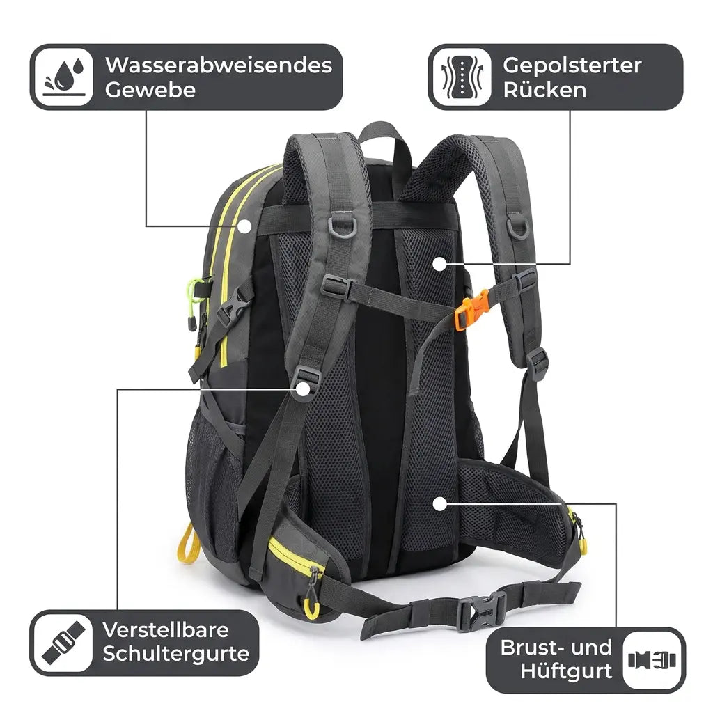 Hiking Backpack 40L Waterproof | TrekWard